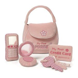 My 1st Purse Pink Plush 5 Piece Play Set